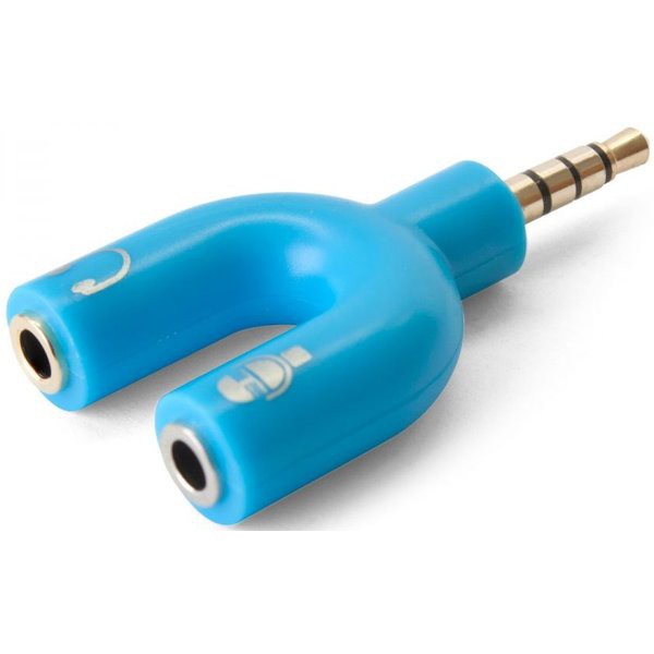 Konektor Splitter Jack 3.5mm Audio Microphone Dual Female Adapter Converter Mic