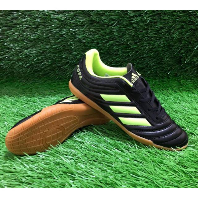 Sepatu Futsal Adidas Copa 19.4 Black Volt BNIB
