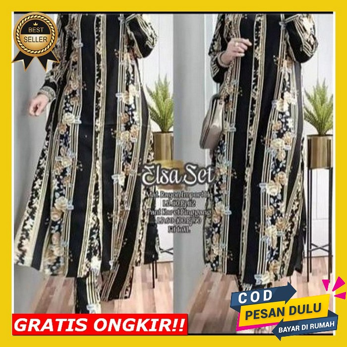 Setelan Wanita Import Bangkok Premium Set Rajut Kotak/ Stelan Wanita Kekinian/ One Set Rajut Premium