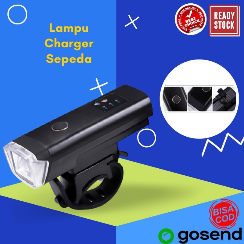 Lampu Sepeda LED USB Rechargeable XPG 350 Lumens