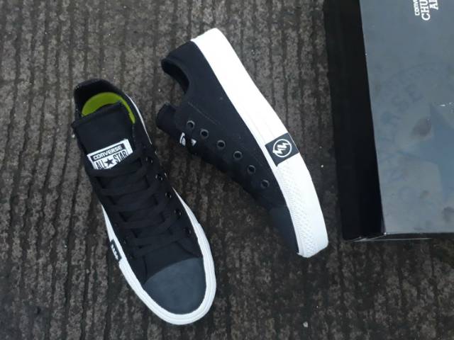 SEPATU SEKOLAH MADE IN VIETNAM CONVERSE LOW UNDEFEATED BLACK WHITE UNISEX SIZE 37/38/39/40/41/424344