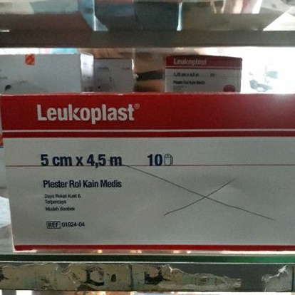 Plester Rol Kain / Plester Leukoplast Rol Kain 5CM X 4,5M / Plester Roll