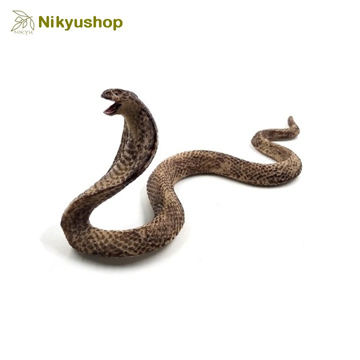[Nikyushop] Mainan Edukasi Pajangan Miniatur Hewan Binatang Ular Kobra Cobra Snake Animal Figure