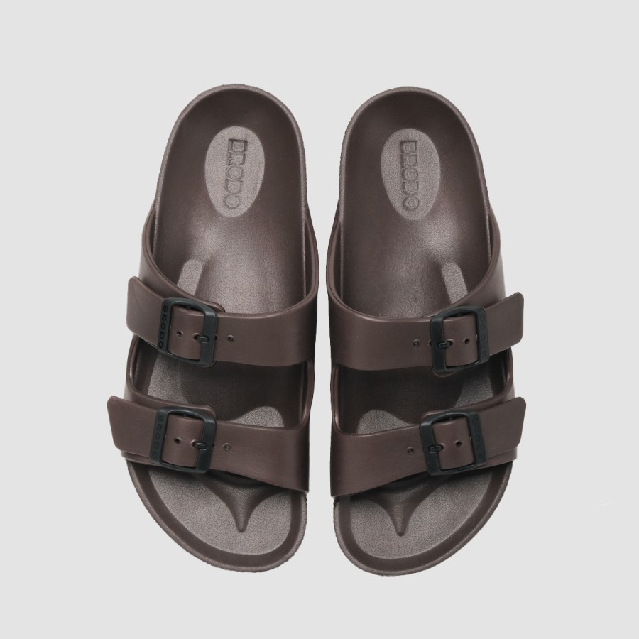 Sandal/Sendal Brodo Gioro [Olive/Dark Choco/Black]-8