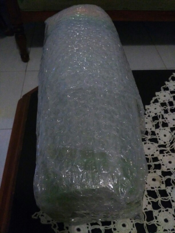 6 Pcs Toples Plastik Bulat Green Line Art 4205 / Wadah Serbaguna / 1000 Ml = 35.000