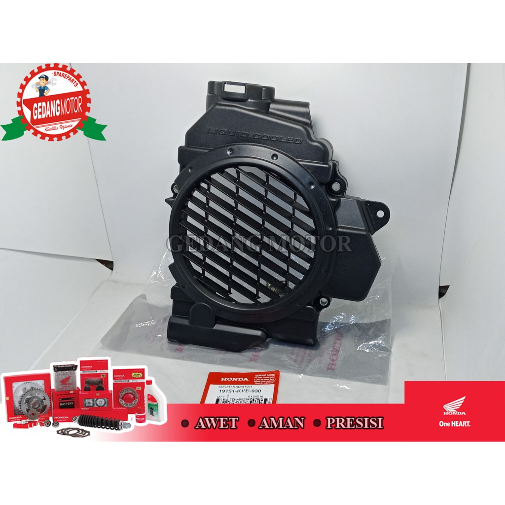 COVER COMP RADIATOR U/ VARIO 110 KARBU ORIGINAL HONDA 19151-KVB-930