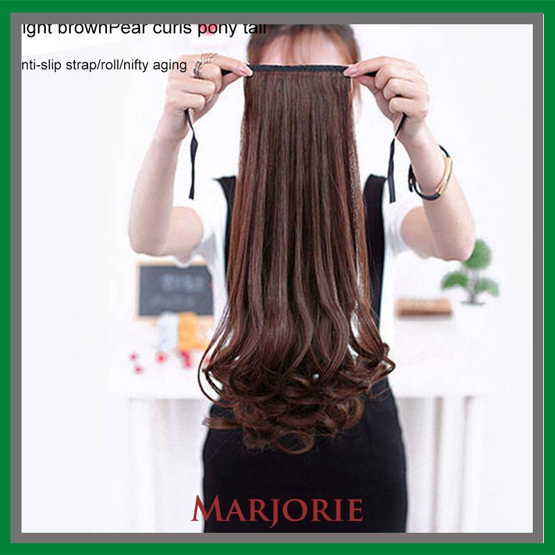 Wig Ponytail Anak -Anak dan Kuncir Kuncir Jendak Bahan Sintetis Dengan Klip -MJD