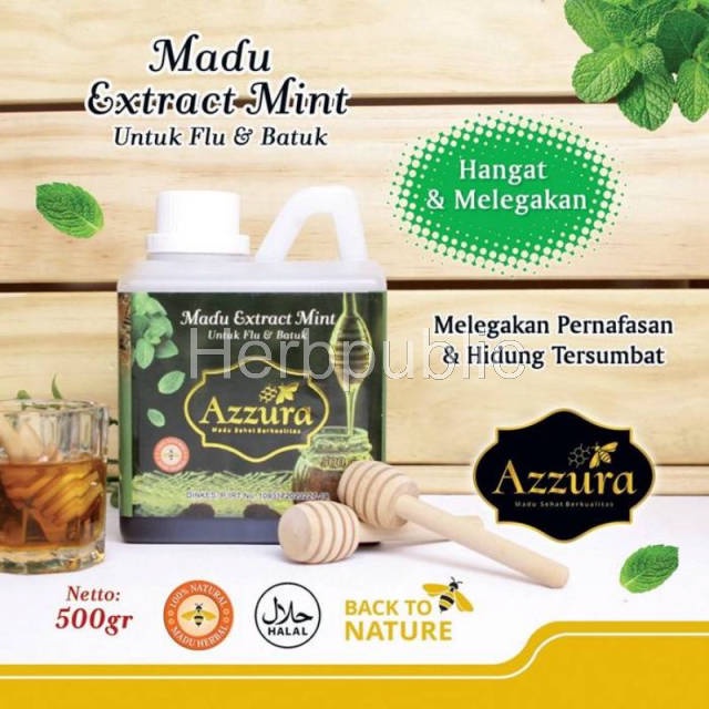

MADU ASLI EXTRACT MINT Azzura 500 gr untuk Flu Batuk