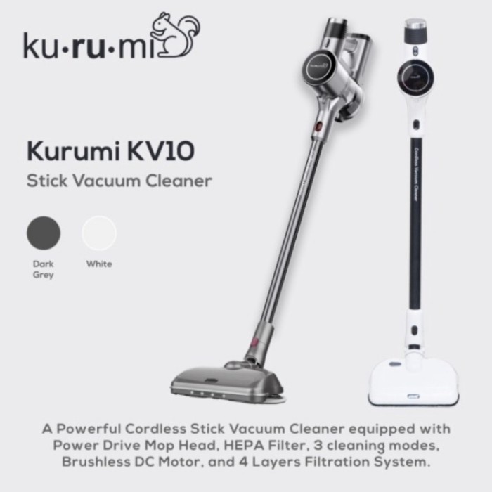 KURUMI KV10 STICK VACUM CLEANER CORDLESS KURUMI KV 10 / KURUMI KV-10