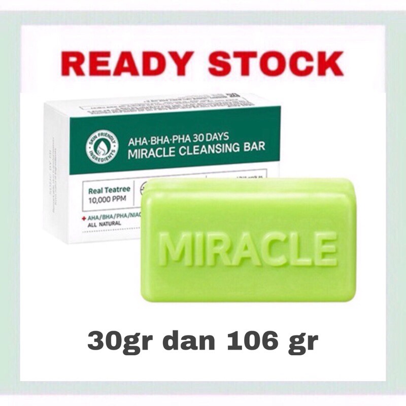 SOMEBYMI AHA BHA PHA 30 Days Miracle Cleansing Soap Bar 30g / 106g-SOME ...