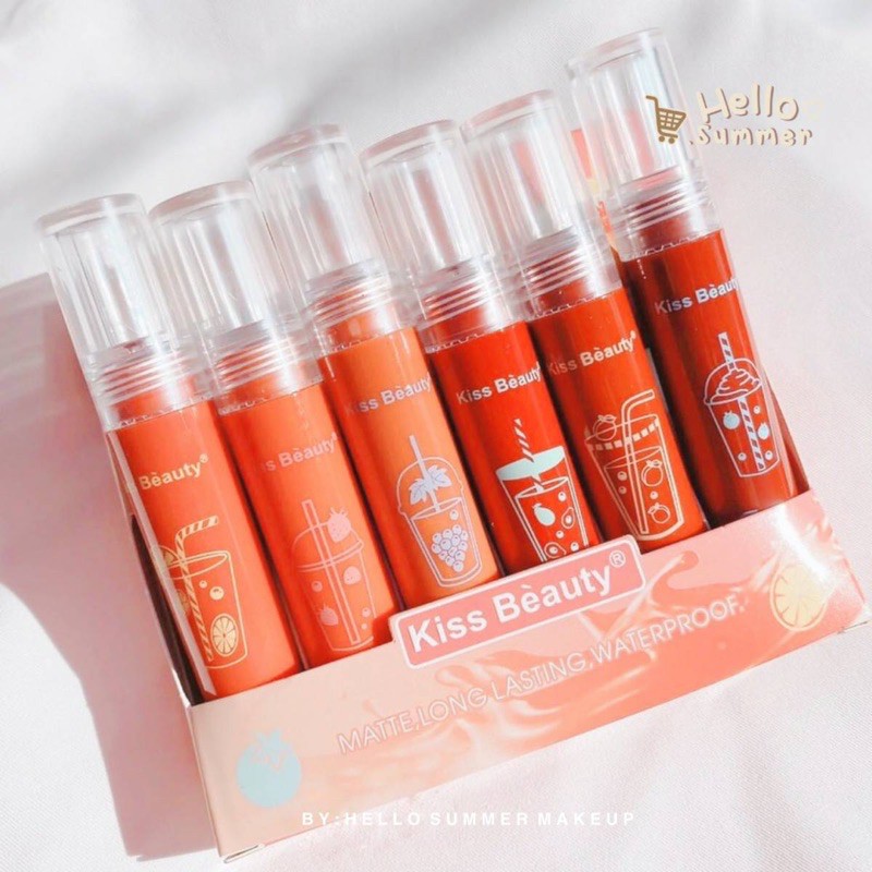 [ORI THAILAND] Drink Water Juice Velvet Matte Lipgloss Longlasting Waterproof