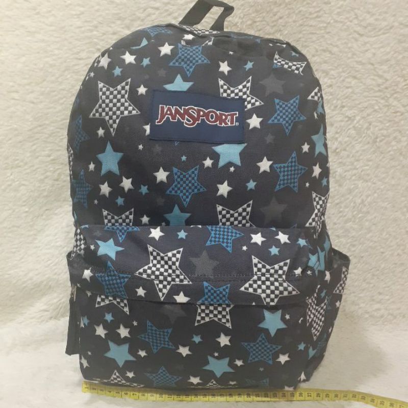 Tas Ransel Second / Preloved / JANSPORT Backpack Motif Bintang / Bekas.