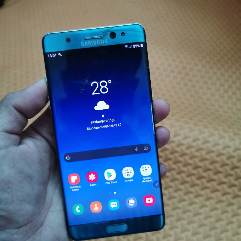 Samsung Galaxy Note FE Aka Note 7 EX Resmi SEIN Minus retak