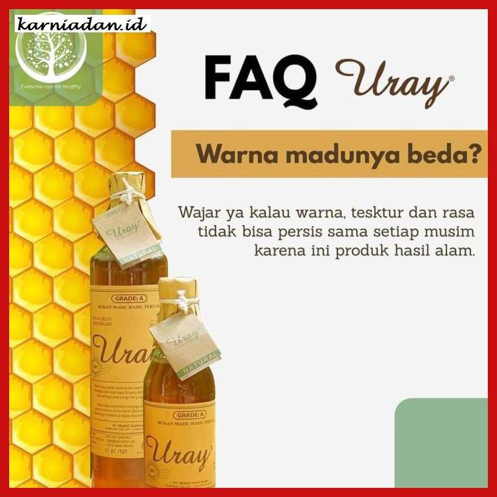 

MADU-MINUMAN- PAKET MADU URAY 640ML NATURAL HONEY / MADU LEBAH HUTAN -ASLI-BUKAN-KAWE-KAWE-