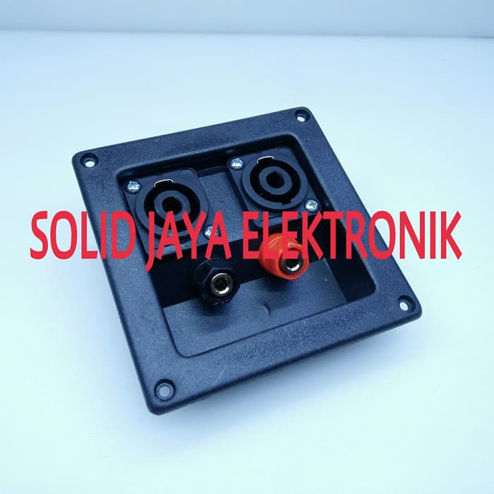 TERMINAL BOX SPEAKER SPIKON KOTAK TERMINAL SPIKON BOX SPEAKER BIDING POST KOTAK HITAM