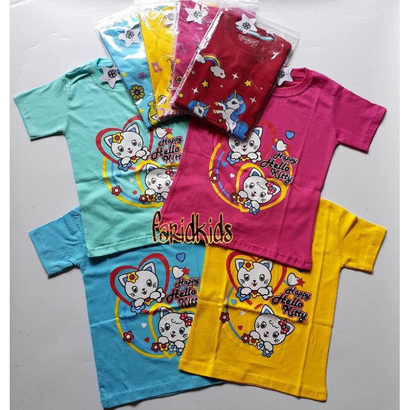 (COD)KAOS ANAK/KAOS ANAK CEWEK/ATASAN ANAK/KAOS ANAK PEREMPUAN 2-7 tahun