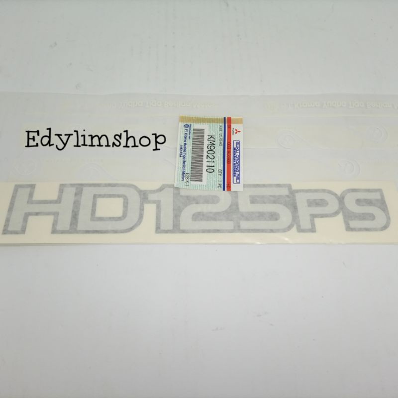 

Stiker sticker HD125PS KM902110 ASLI