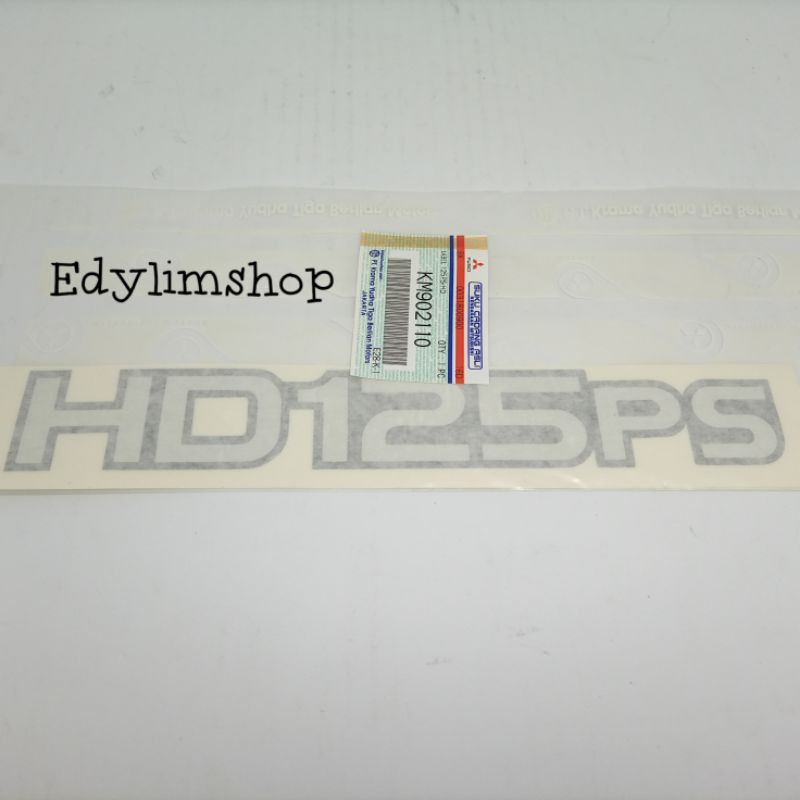 Stiker sticker HD125PS KM902110 ASLI