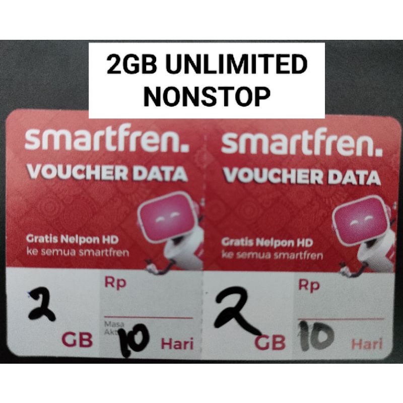 VOUCHER SMARTFREN 2GB UNLIMITED NONSTOP