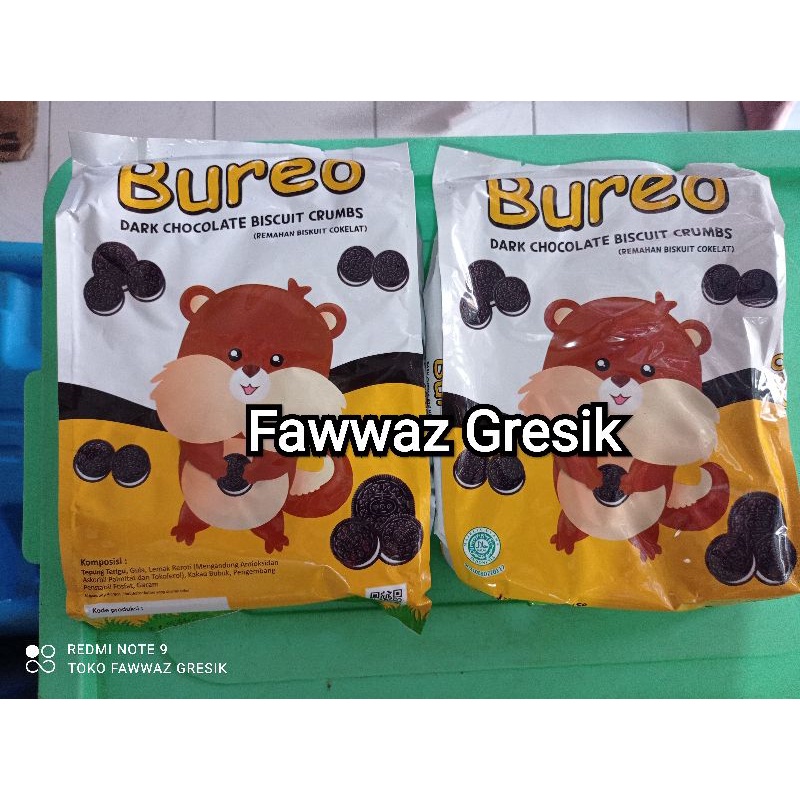 

(Repack) Bureo Crumble 250gr / Topping Donat Kue / Topping Minuman Makanan / Bureo Dark Chocolate Biscuit Crumbs Halus 250 gr