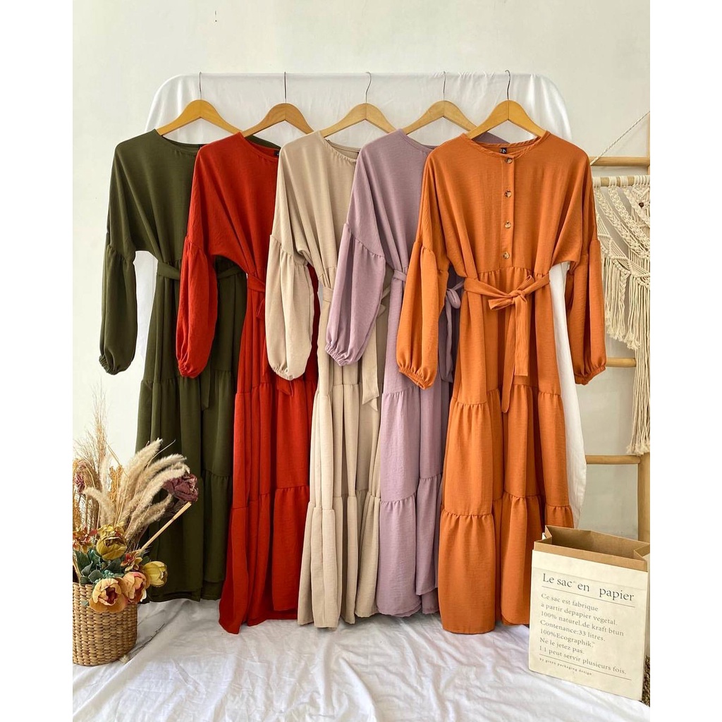 SHAYA DRESS - DRESS WANITA - KOREAN STYLE - PAKAIAN WANITA