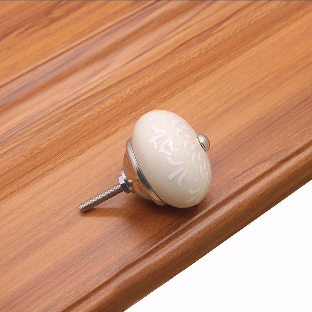 [Elegan] Knob Kabinet 1pcs Keramik Vintage Dresser Lemari Bentuk Labu Peralatan Furniture Tarikan Gagang