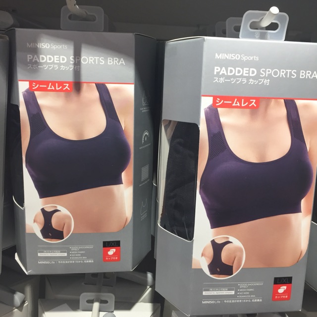 miniso padded sports bra