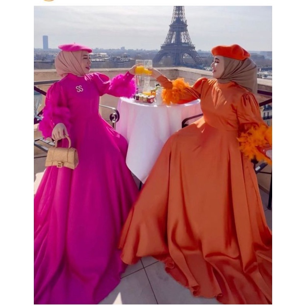 DRESS BULU ORIGINAL BY SHELLASAUKIA EDISI HARI RAYA BAJU LEBARAN