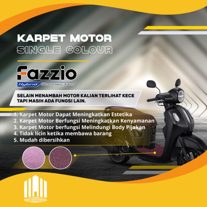 KARPET MOTOR FAZZIO TERBARU KARPET MIE MOTOR YAMAHA SC ALAS MOTOR AKSESORIS SEPEDA MOTOR