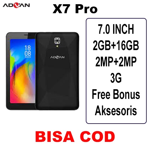 Advan Tablet X7 pro Black Ram 2GB Rom 16GB Garansi Resmi