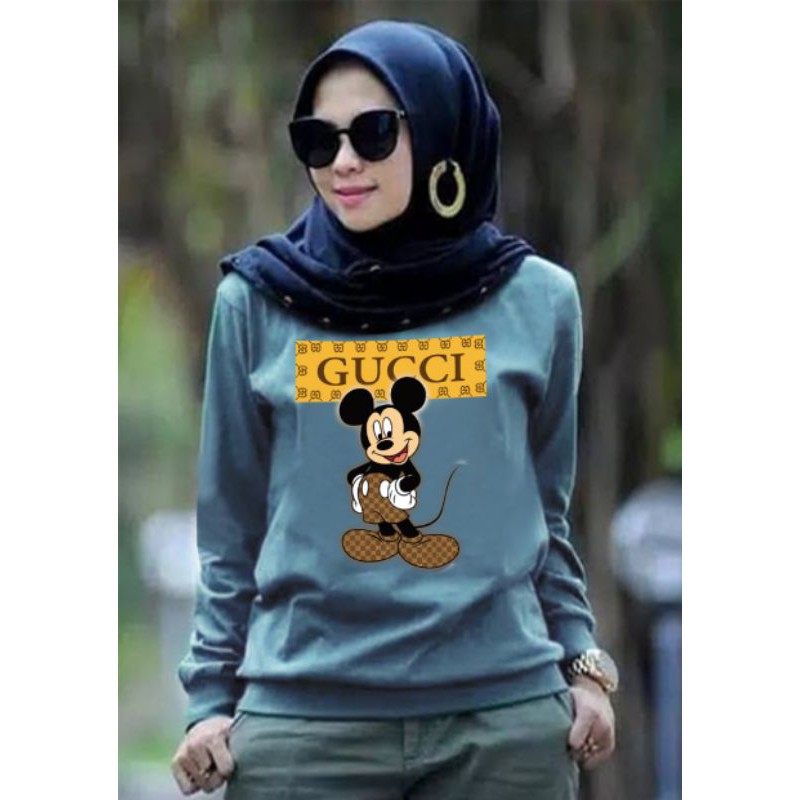 Kaos Lengan Panjang/ Kaos Sweatshirt / Atasan Wanita / Atasan Wanita Lengan Panjang / Atasan kaos