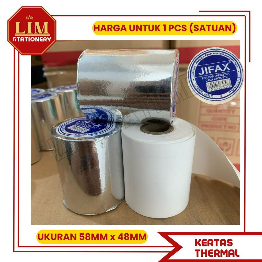 

Kertas Thermal Kasir 58x48mm Jifax (Pcs)