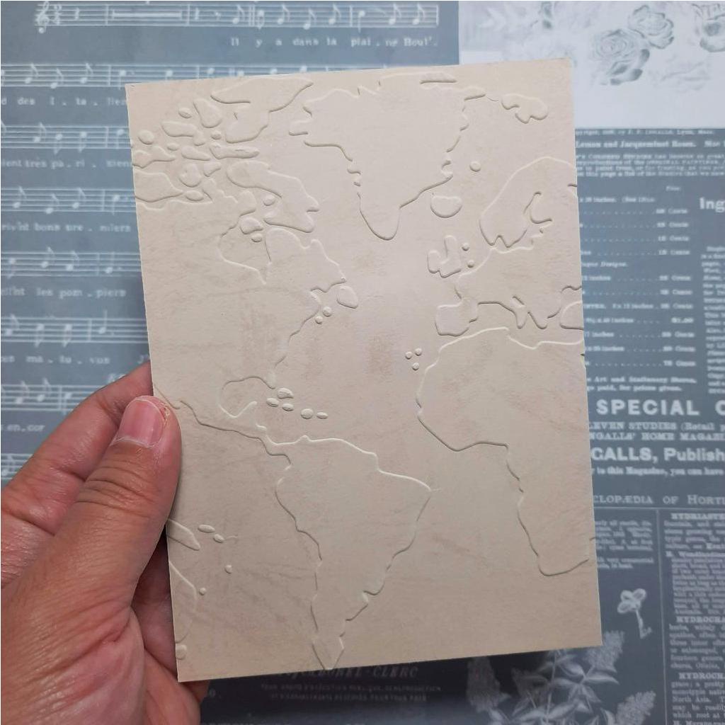 

Kertas Emboss Paper - WORLD MAP (Embossing Paper Folder)