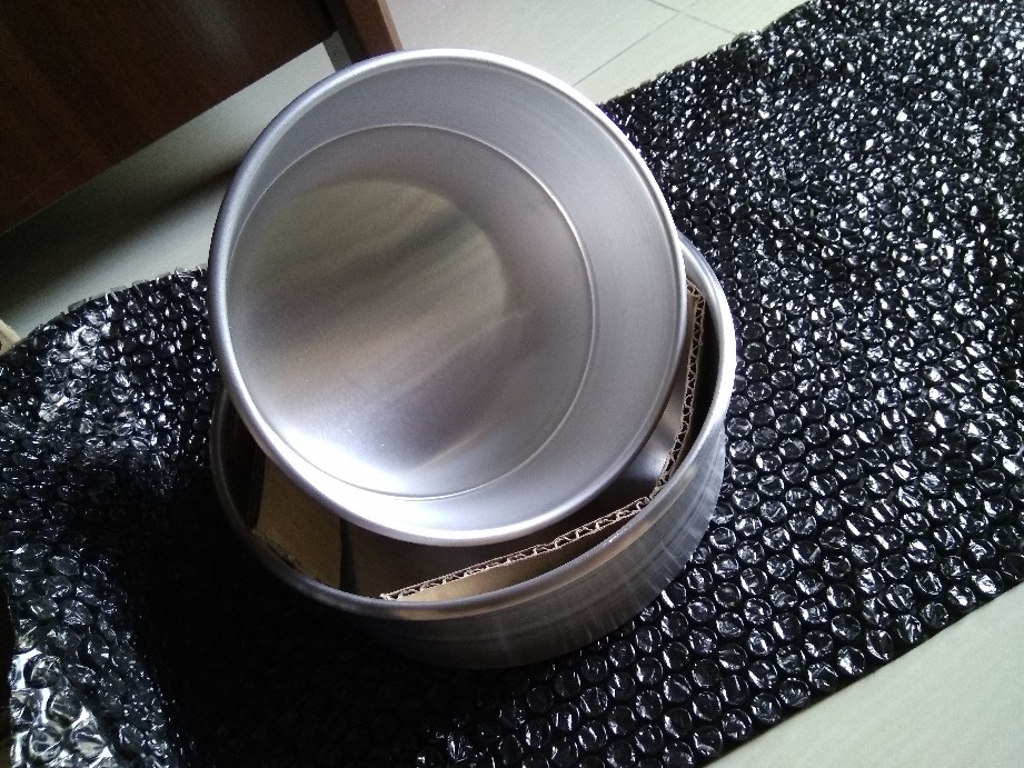 Loyang Bulat 20cm Tanpa Sambungan Tinggi 7cm Bahan Tebal Round Pan 20 Cm Bagus Cake Puding 7