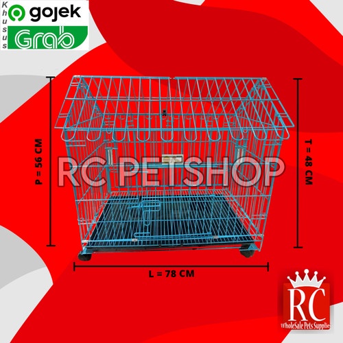 Gosend Kandang Kelinci Anjing Kucing Sugar Glider Bentuk Rumah knowdown