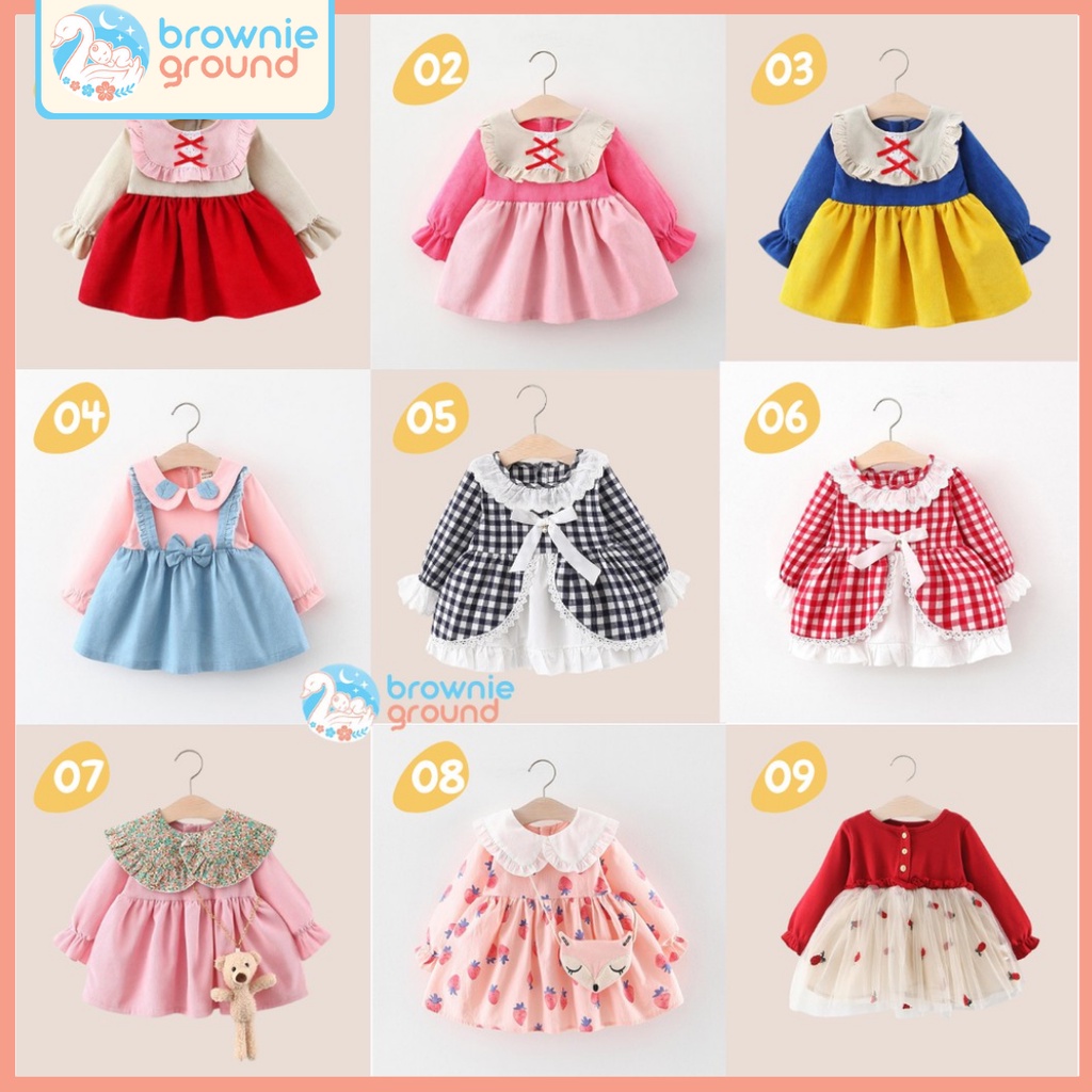 [COD] DRESS BAYI 0-24 BULAN / gaun bayi KUALITAS IMPORT baju anak perempuan dress baby gaun pesta bayi