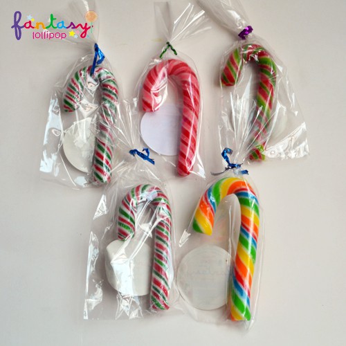 

FANTASY Lollipop Permen Tongkat 8 cm (1/2 pack isi 5 buah) - Candy Cane