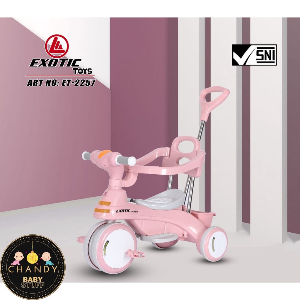 SEPEDA ANAK RODA TIGA TRICYCLE ET 2257 EXOTIC