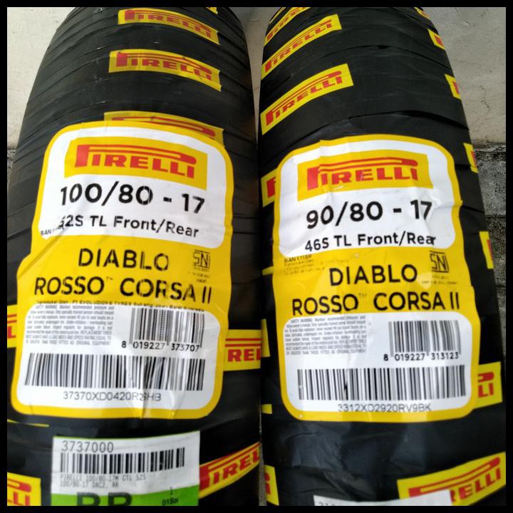 Ban Motor Sport Pirelli Diablo Rosso Corsa Ii 90/80-17 &amp; 100/80-17
