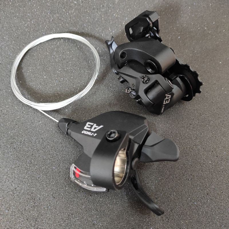 L-TWOO mini groupset 8 speed Ltwoo A3 Shifter kanan dan RD type short cage sepeda MTB SELI ORIGINAL