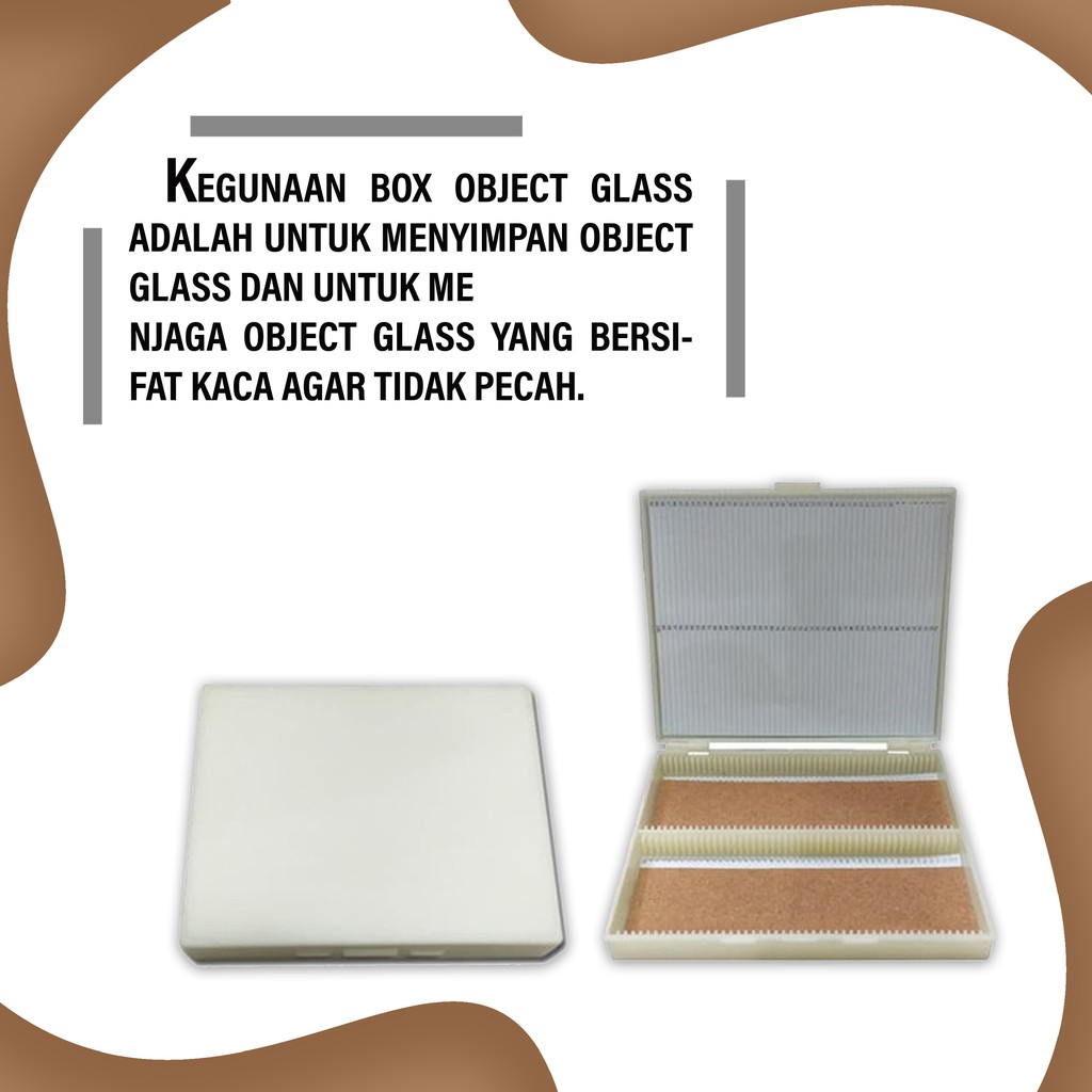 Nesco Box Object Glass untuk menyimpan object glass-BEST SELLER NESCO, HARGA/PCS