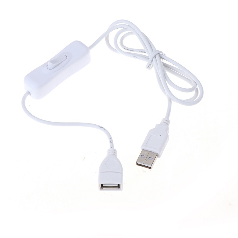 Deid 1Pc Kabel Extension USB Dengan Saklar ON / OFF Panjang 1m Untuk Kipas Angin Lampu