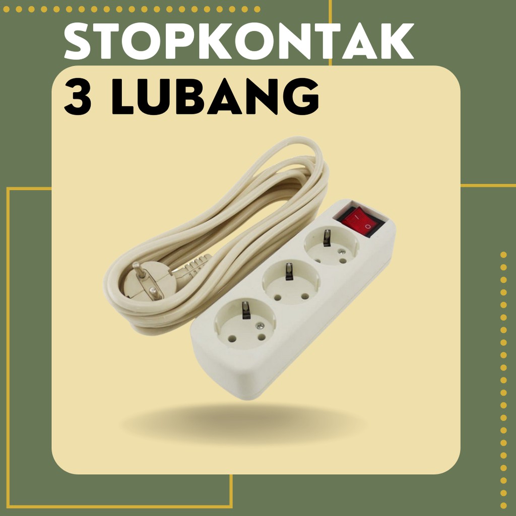 Terminal 3 lubang / Stop Kontak 3 Lubang