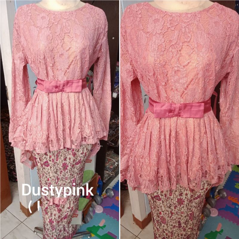 COD REALPICT KEBAYA AURORA PENGUIN KEBAYA MODERN WISUDA Bridesmaids seragaman kebaya-ATASAN SAJA DUSTY
