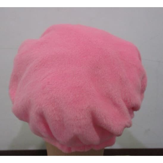 Topi Bayi Balita Anak Bulu Hiasan Mata Silver Metalic Warna Lucu Bayi