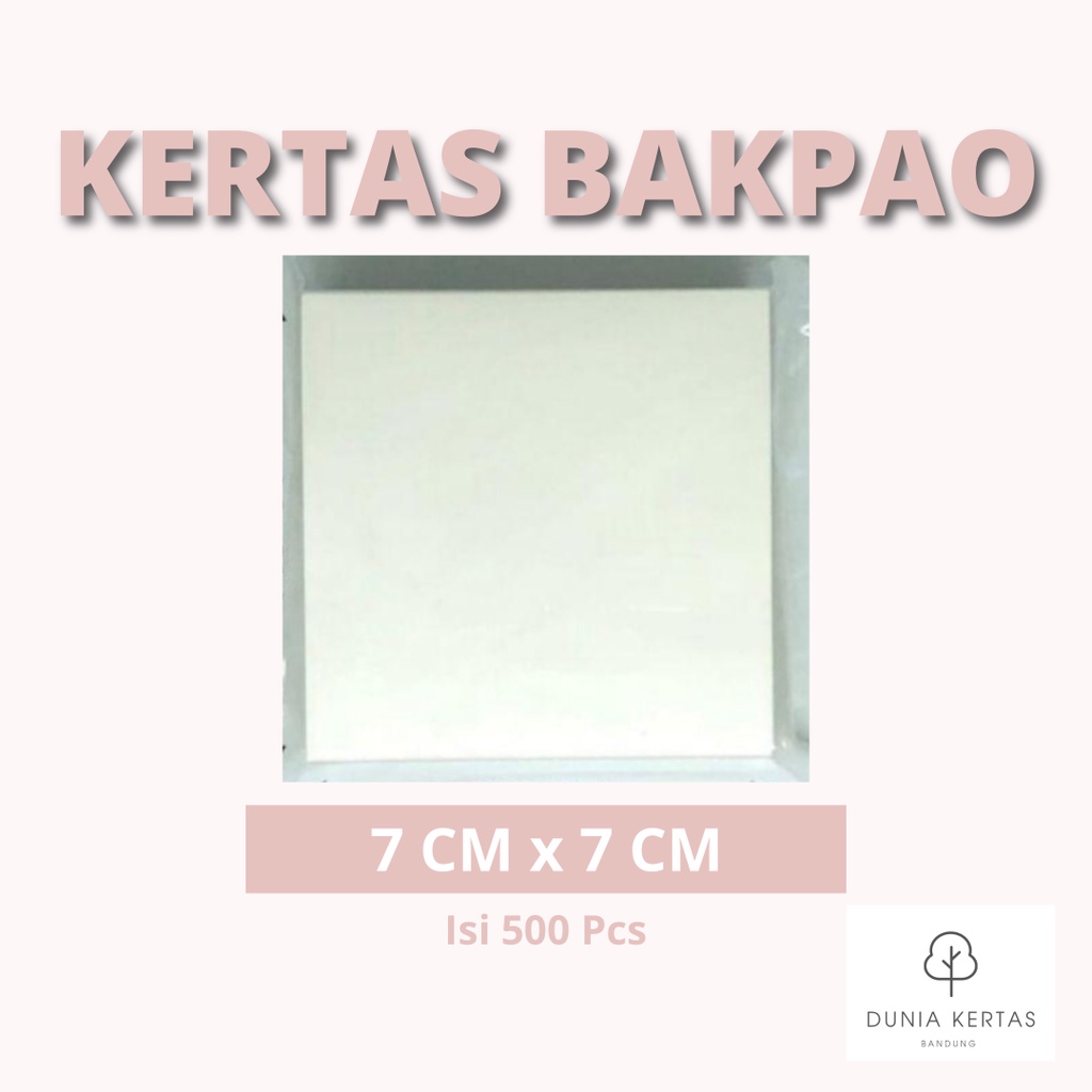 

Kertas bakpao isi 500 lembar