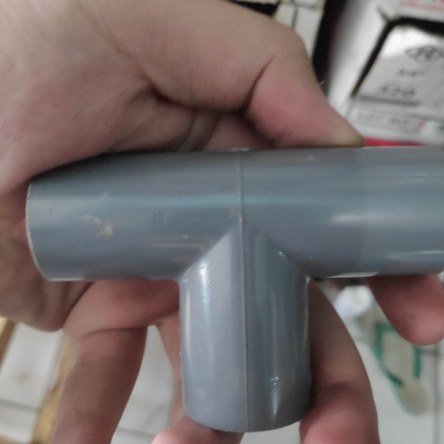 Samb Pipa Tee POLOS 1" Sunrise SAMBUNGAN PIPA PERALON PRALON AIR KRAN Tee / T 1" inch Aw/T