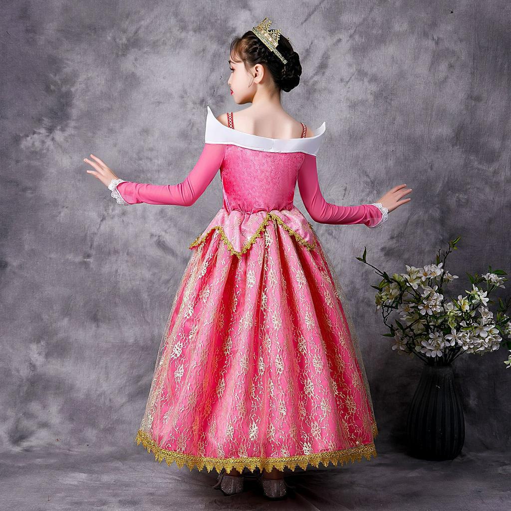 Kostum Dress Princess Aurora Pink