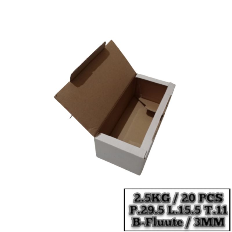 

KARDUS BOX PACKING PAKET DIE CUT 29x15x11