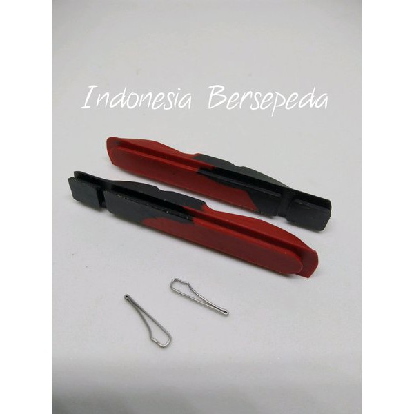 Catridge Brake Shoe Pad Shimano V Xtr Xt Lx Deore Dxr Dual Tone - Karet Rem &